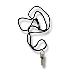 Sterling Silver & Natural Crystal Point Pendant Necklace